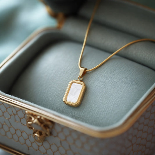 Rectangle Pendant Necklace